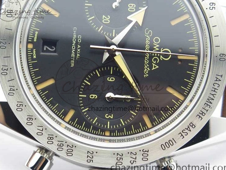 0208 Speedmaster ’57 Co-Axial OMF 1:1 Best Edition Black Dial A9300 (Free Leather Strap) Cozy 8137